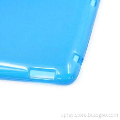 Slim Clear blue Soft TPU Covers for the New iPad 3 & iPad 2, Customized Colors Available